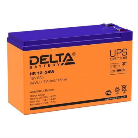 Аккумуляторная батарея для ИБП DELTA HR 12-34 W 12В, 9Ач