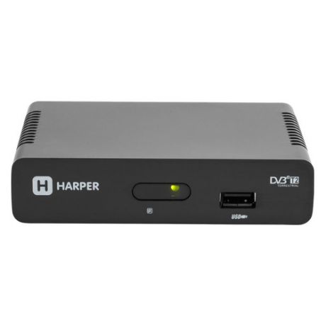 Ресивер DVB-T2 HARPER HDT2-1108, черный