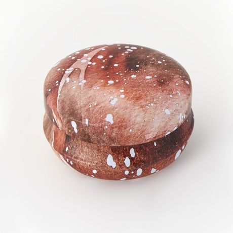 Шкатулка для хранения камней / украшений (коричневый) 4х2 см