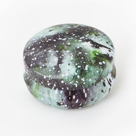Шкатулка для хранения камней / украшений (зеленый) 4х2 см