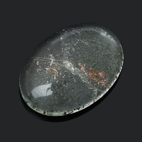 Кабошон кварц с хлоритом 10*14 мм