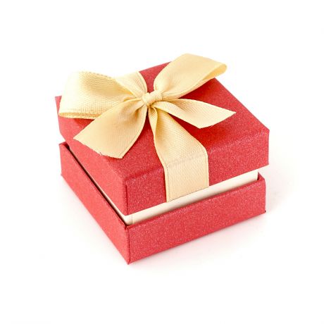 Подарочная упаковка (картон) под кольцо/серьги (коробка) (микс) 45х45х30 мм