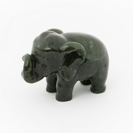 Слон нефрит зеленый 5 см