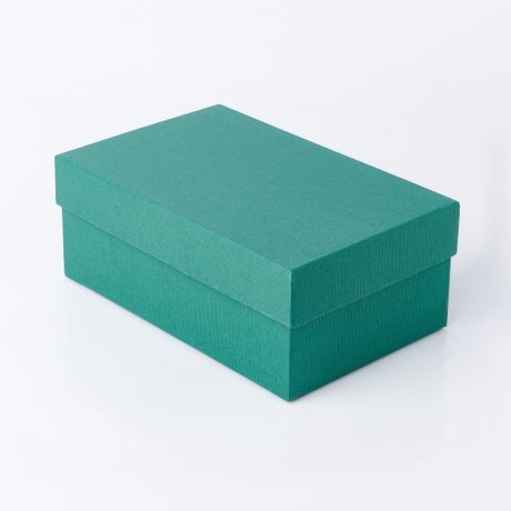 Подарочная упаковка (картон) универсальная (коробка) (зеленый) 190х120х75 мм