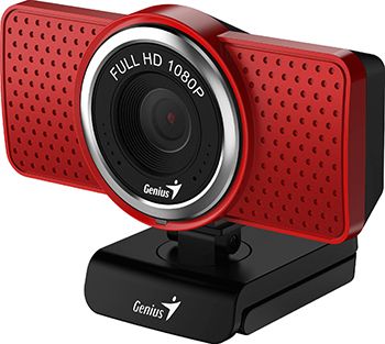 Web-камера для компьютеров Genius ECam 8000 red Full-HD 1080p USB (32200001401)