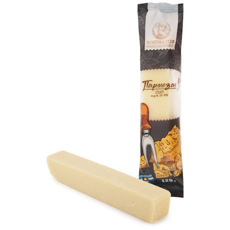Сыр твердый Burenka Club Parmesan type cheese 35-39% 125 г