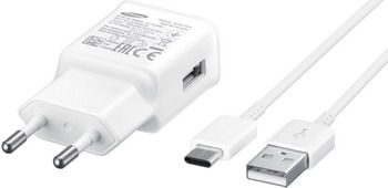 Сетевое з/у + DАТА кабель Samsung EP-TA20EWECGRU 2A USB Type C белый