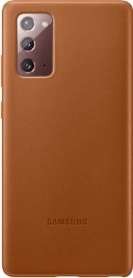 Чеxол (клип-кейс) Samsung Galaxy Note 20 Leather Cover коричневый (EF-VN980LAEGRU)