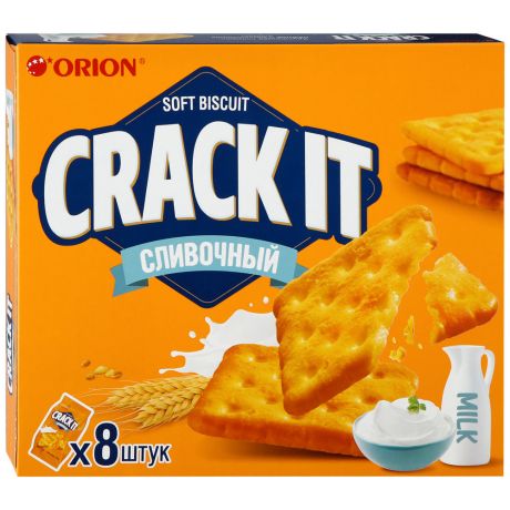 Печенье Orion затяжное Crack It Creamy 8 штук по 20 г