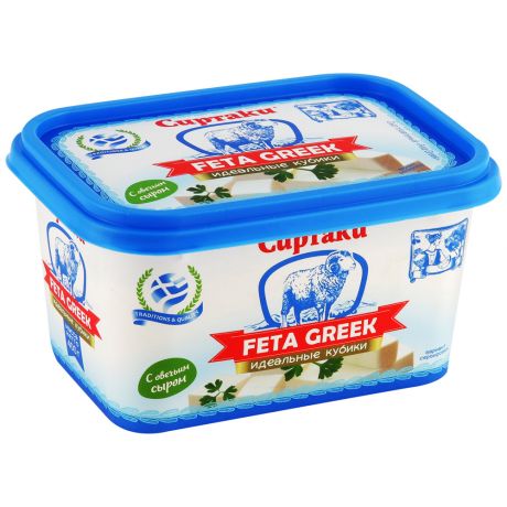 Сыр плавленый Сиртаки Feta Greek 45% 400 г