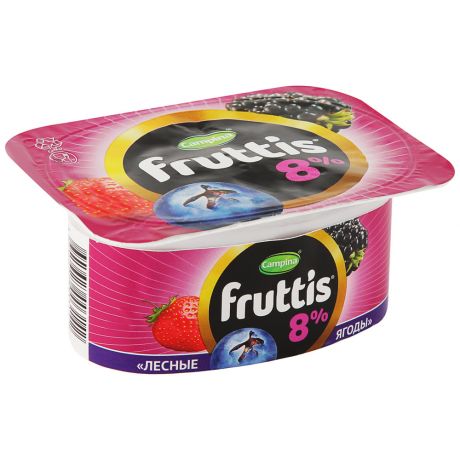 Продукт йогуртный Campina Fruttis Суперэкстра Абрикос-манго/Лесные ягоды 8% 115 г