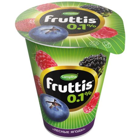 Продукт йогуртный Campina Fruttis Лесные ягоды легкий 0.1% 310 г
