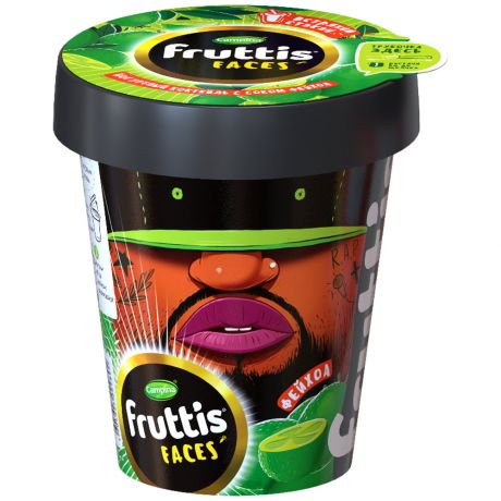 Коктейль йогуртный Campina Fruttis пастеризованный с соком фейхоа 2.5% 265 г