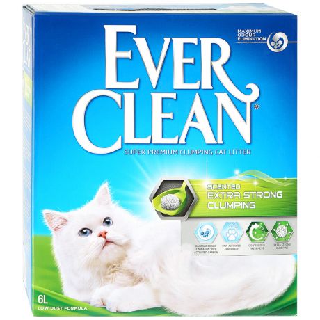 Наполнитель Ever Clean Extra Strength комкующийся для кошачьего туалета 6 л