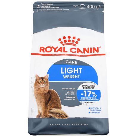 Корм сухой Royal Canin Light 40 при склонности к избыточному весу для кошек 400 г