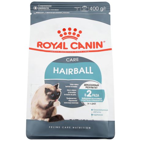 Корм сухой Royal Canin HairBall для выведения волосяных комочков для кошек 400 г