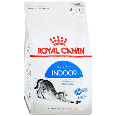 Корм сухой Royal Canin Indoor 27 для живущих в помещении кошек в возрасте 1-10 лет 4 кг