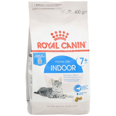 Корм сухой Royal Canin Indoor +7 для живущих в помещении кошек от 7 до 12 лет 400 г