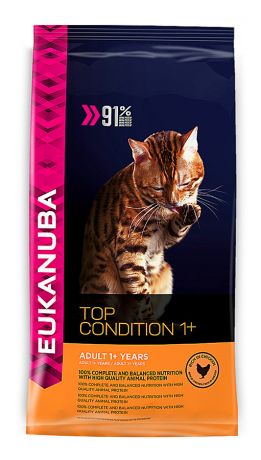 Корм сухой Eukanuba Cat с домашней птицей для кошек 2 кг