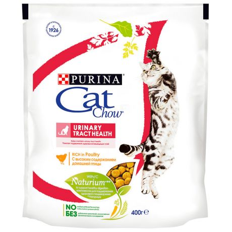 Корм сухой Cat Chow с высоким содержанием домашней птицы для взрослых кошек 400 г
