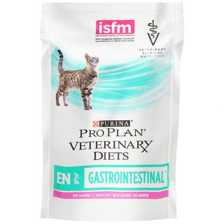 Корм влажный Pro Plan Veterinary diets EN с лососем при расстройствах пищеварения для кошек 85 г