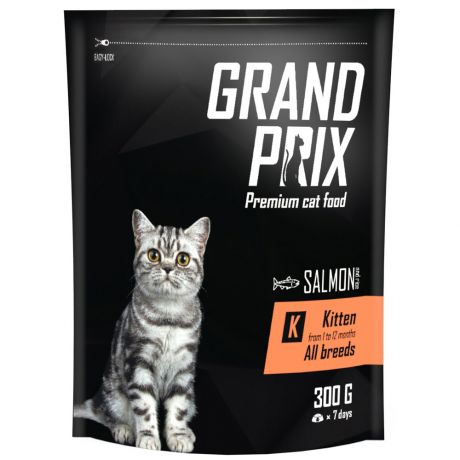 Корм сухой Grand Prix Kitten с лососем для котят 300 г