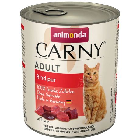 Корм влажный Animonda Carny Adult с отборной говядиной для кошек 400 г