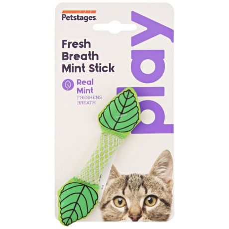 Игрушка Petstages Dental Мятный листик для кошек 11 см