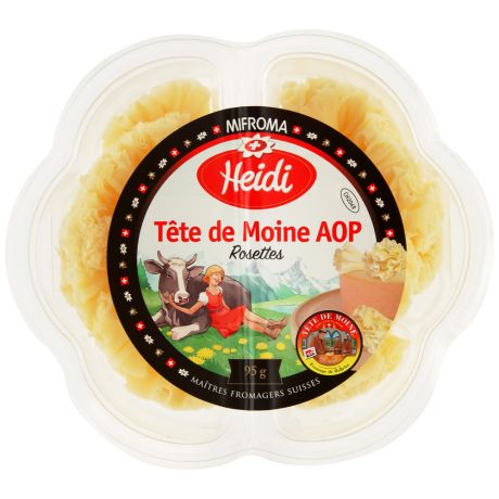 Сыр твердый Heidi Тет де Муан розочки 53% 95 г