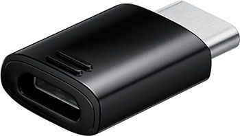 Переходник Samsung EE-GN930 EE-GN930BBRGRU micro USB B (f) USB Type-C (m) черный