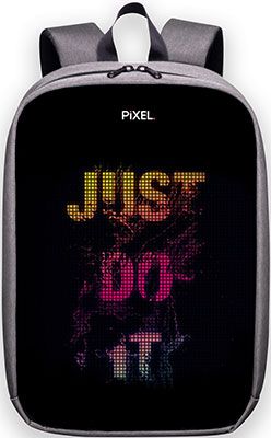Рюкзак с LED-дисплеем Pixel MAX - SILVER светло-серый (PXMAXSI01)