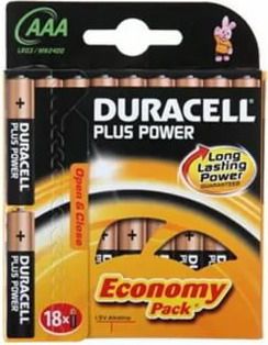 Батарейка Duracell Basic LR03-18BL MN2400 AAA (18шт)