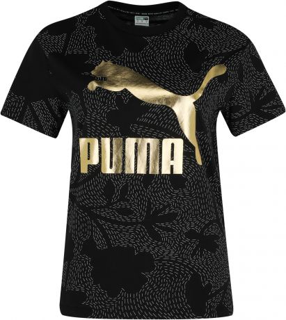 Puma Футболка женская Puma Classics Aop Logo, размер 46-48