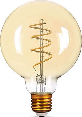Лампа GAUSS LED Vintage Filament Flexible G200 8W E27 200*300mm Amber 620lm 2400K 154802008