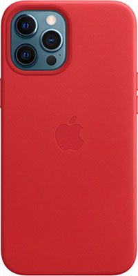 Чеxол (клип-кейс) Apple iPhone 12 Pro Max Leather Case with MagSafe - (PRODUCT)RED MHKJ3ZE/A