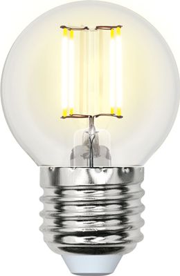 Лампа светодиодная Uniel LED-G45-7 5W/WW/E27/CL GLA01TR Форма 