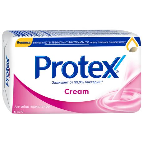 Мыло туалетное Protex Cream антибактериальное 90 г