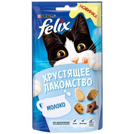 Лакомство Felix с молоком для взрослых кошек 60 г