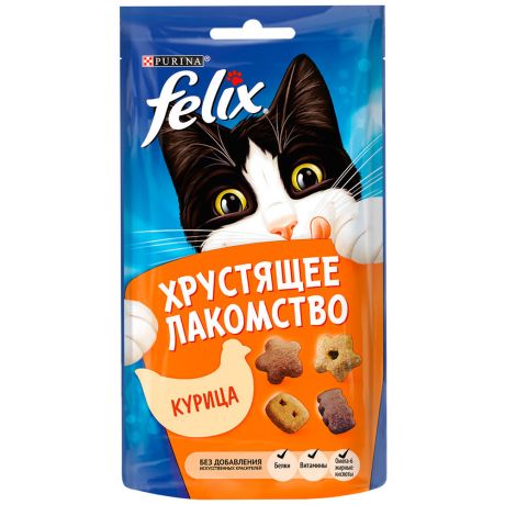 Лакомство Felix с курицей для взрослых кошек 60 г