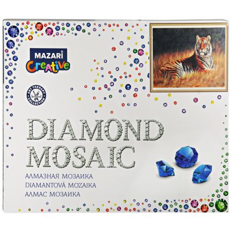 Мозаика Mazari Алмазная Тигр 40х50 см