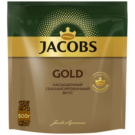 Кофе Jacobs Gold растворимый сублимированный 500 г