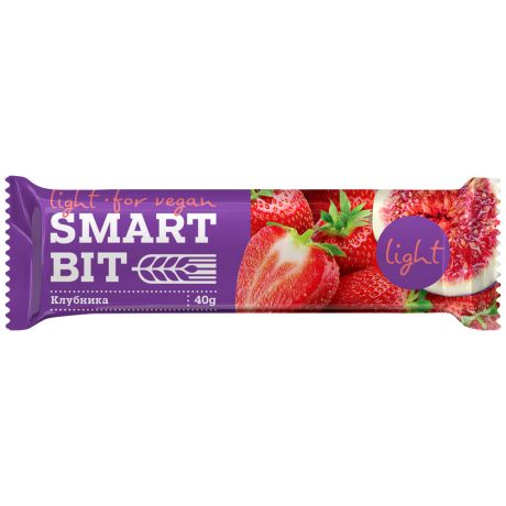 Батончик фруктово-злаковый Smartbit Инжир с клубникой 40 г
