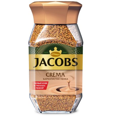 Кофе Jacobs Crema растворимый сублимированный 95 г