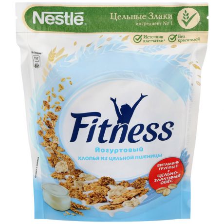 Хлопья Fitness йогуртовые из цельной пшеницы обогащенные витаминами и минеральными веществами 160 г
