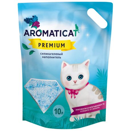 Наполнитель AromatiCat Premium силикагелевый для кошачьего туалета 10 л