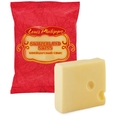 Сыр полутвердый Louis Philippe Switzerland Swiss (Швейцарский Свисс Луи Филипп) 48% 200 г