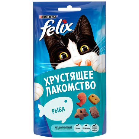 Лакомство Felix с рыбой для взрослых кошек 60 г