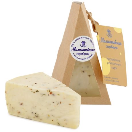 Сыр полутвердый Мамонтовская сыроварня Монклер Тоскан с итальянскими травами 45% 150 г