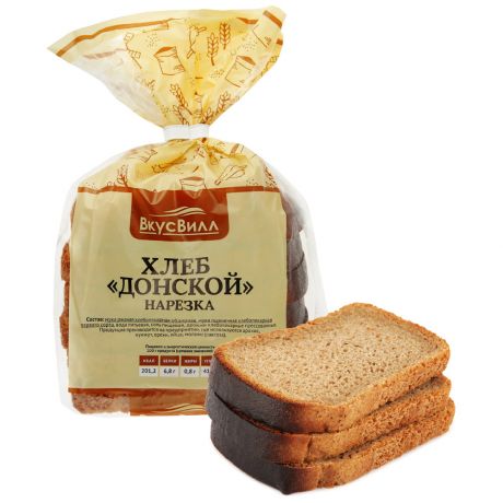 Хлеб ВкусВилл Донской нарезка 310 г