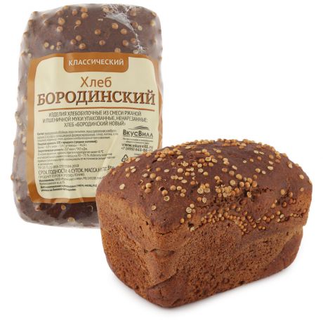 Хлеб ВкусВилл Бородинский 350 г
